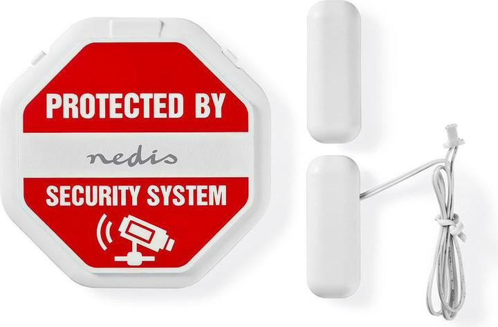 Produktbild Nedis Doorstep Window Alarm Battery Powered 2X CR2032 85 dB White