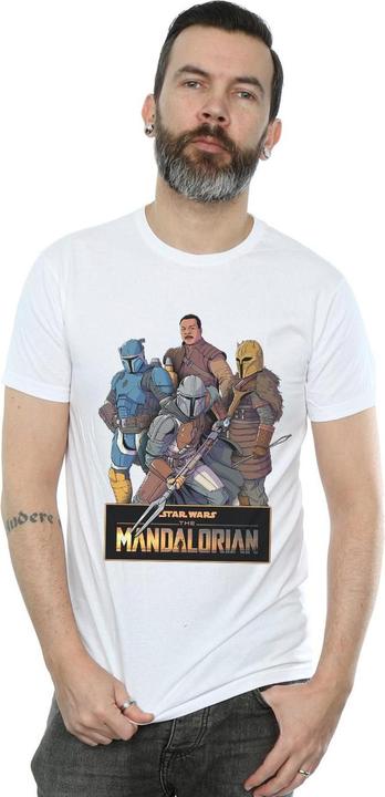 Produktbild Star Wars The Mandalorian Character Collage TShirt (4XL)