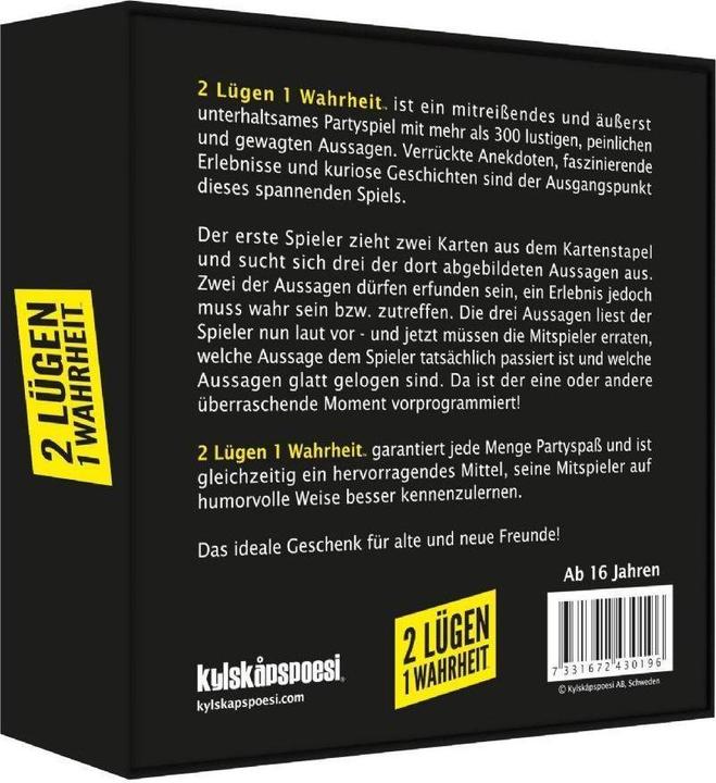Actual product image 2 Lies 1 Truth (German)