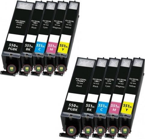 Produktbild Hermex Kompatible Tintenpatrone XL für Canon PIXMA MG6450 (M, Y, PGBK, C, BK)
