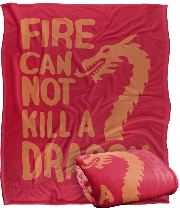 Produktbild Game of Thrones Decke Fire Cannot Kill A Dragon (152 x 127 cm)