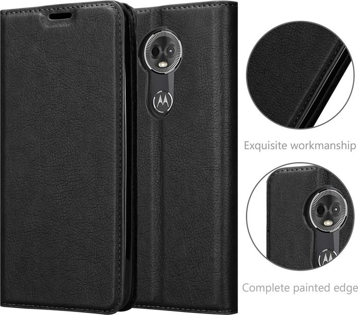 Actual product image Cadorabo Book Invisible Magnet Cover (Motorola Moto E5 Plus)