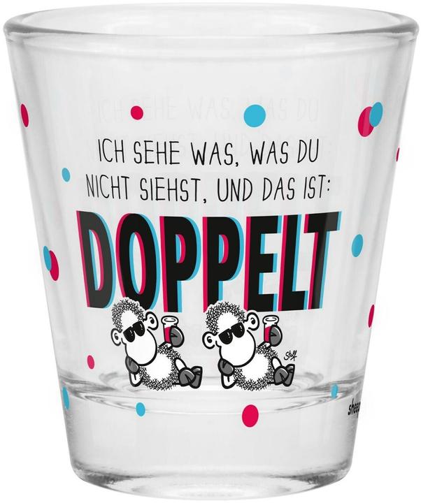 Immagine prodotto Sheepworld Schnapsglas Doppelt 60 ml, 1 Stück (0.60 dl, 1 x, Bicchiere di vetro)
