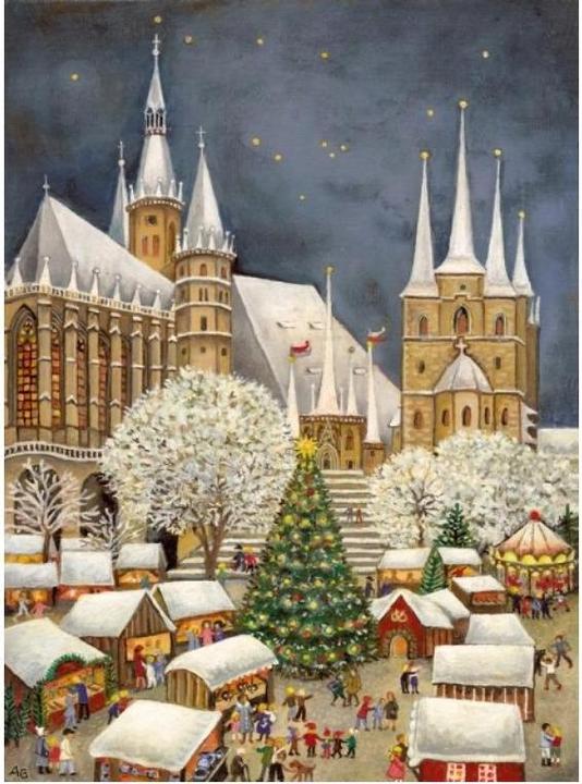 Olewinski & Tochter 2907 - Lantern greetings Erfurt Cathedral (1 pcs.)