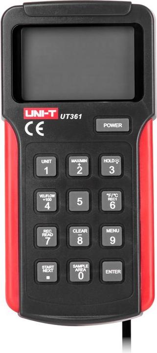 Actual product image Uni-T Measuring device anemometer with temperature measuring function UT361