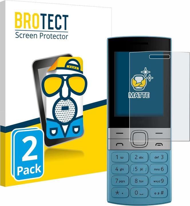 Productafbeelding BROTECT Entspiegelungsfolie Displayschutz Displayschutzfolie Folie Matt (2 Stuk, Nokia 150)