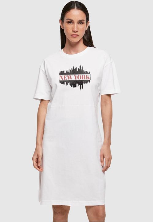 Actual product image Merchcode Ladies New York Organic Oversized Slit Tee Dress - 118833 (XL)