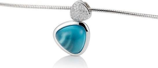 Produktbild Breuning ANHÄNGER - ED.TOP.DUNKEL (SWISS BLUE)/Brill. 0,231 Ct. H/si (750/18 K Gold)