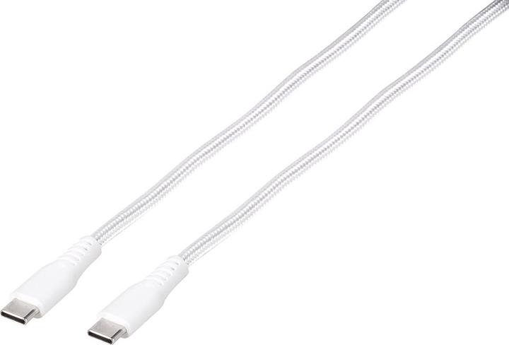 Produktbild Vivanco kabelis USB-C – USB-C LongLife Charging 1,5 m, baltas (62398) (1.50 m, USB 3.2 Gen 2)