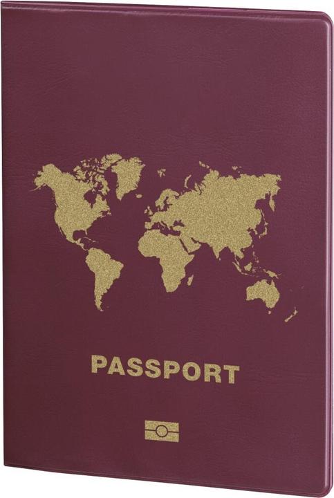 Hama Reisepass-Datenschutzhülle International, RFID, Bordeaux (Reisepasshülle)