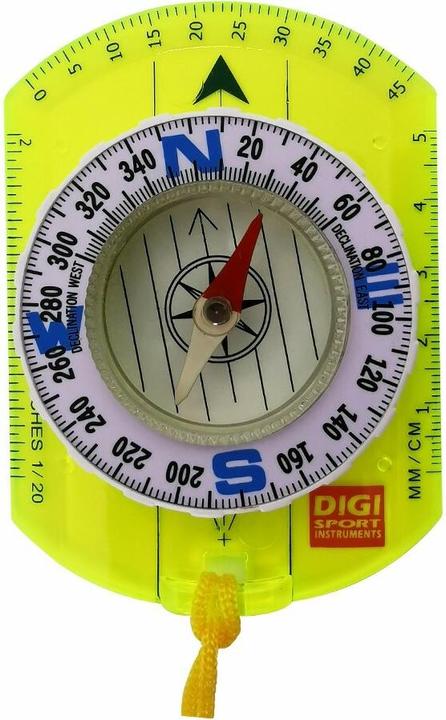 Image du produit Digi Sport Boussole scolaire initiation à plaquette verte transparente