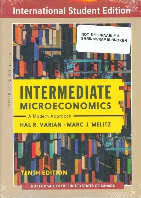 Immagine prodotto Intermediate Microeconomics (Inglese, Marc Melitz, Hal R. Varian, 2023)