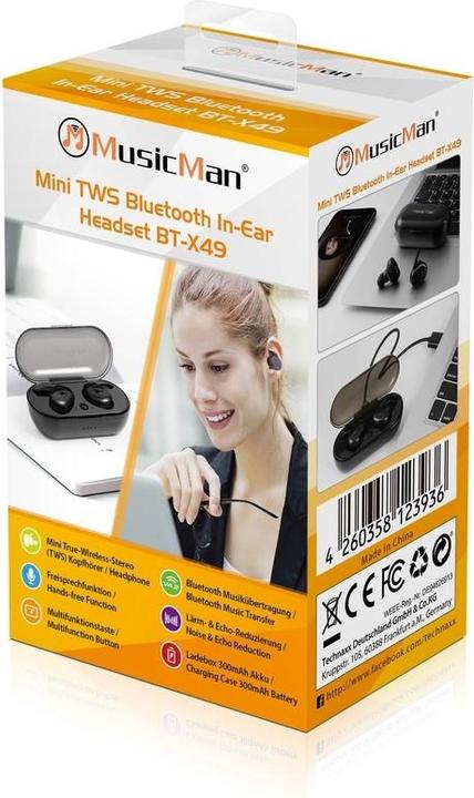 Actual product image Technaxx Musicman BT-X49 (ANC, 3 h, Wireless)