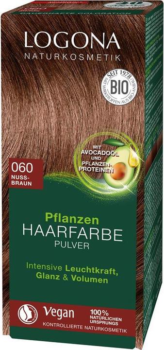 Produktbild Logona Pflegende Pflanzen-Haarfarbe Pulver Bernsteinbraun (060)