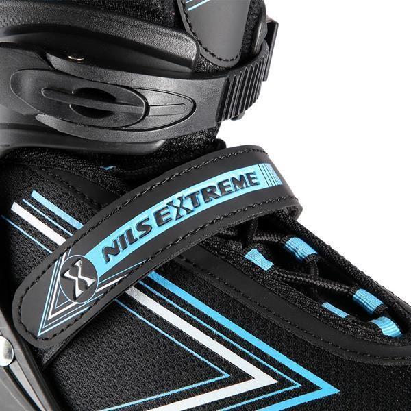 Produktbild Nils Rollschuhe/Hockey-Skates NH11912 schwarz-blau - PU80 mm/82A (L 39-42) (39)