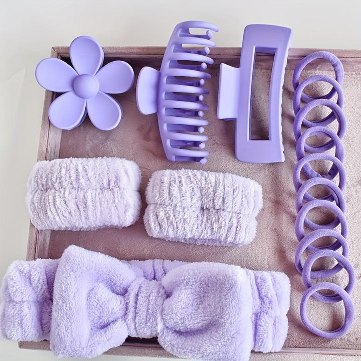 Immagine prodotto Alopini Kit di accessori per capelli da 16 pezzi/set di fiori a forma di artiglio clip bowknot decorativo (16 pz.)
