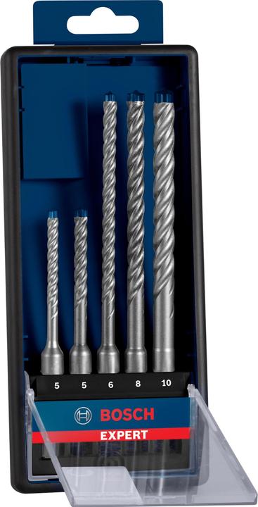 Produktbild Bosch Professional Zubehör EXPERT SDS plus-7X Hammerbohrer-Set, 5/6/6/8/10 mm, 5-tlg. (5.0 mm, 6.0 mm, 10.0 mm, Ø 8.0 mm)