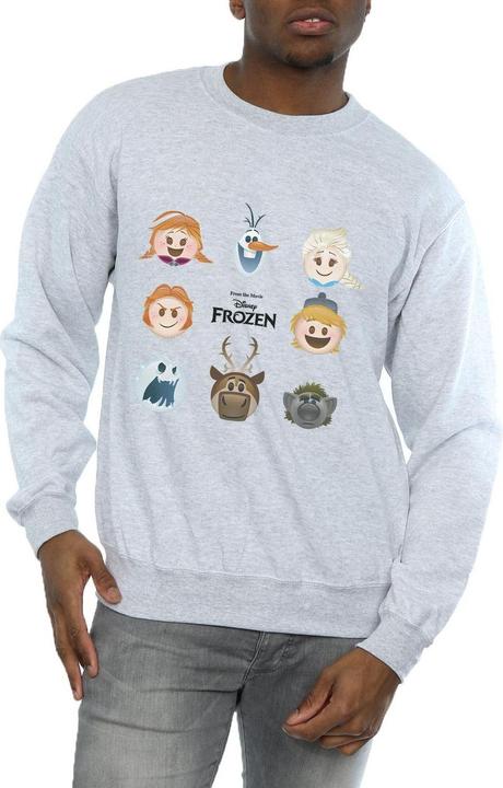 Actual product image Disney Mens Frozen Heads Sweatshirt (XL)