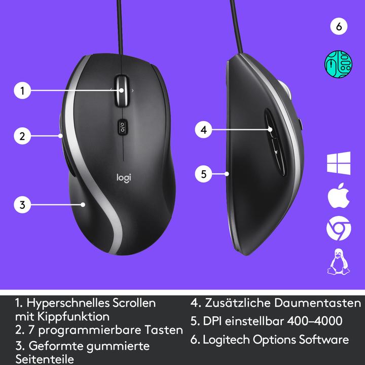 Actual product image Logitech M500s (Cable)