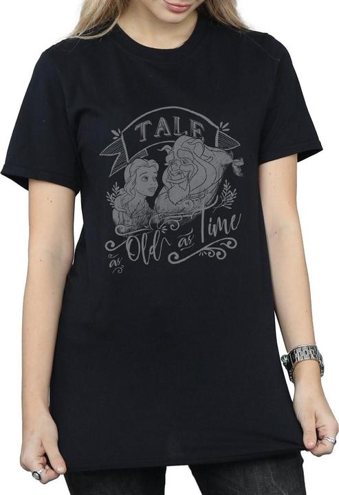 Actual product image Disney Womens/Ladies Beauty And The Beast Tale As Old As Time Cotton Boyfriend T-Shirt (M)