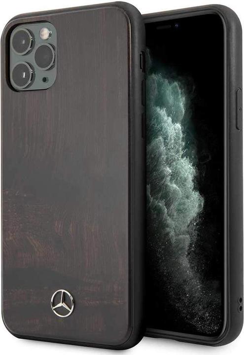 Produktbild Mercedes MEHCN58VWOBR iPhone 11 Pro Hard Case, Red / Brown Wood Line Rosewood (Apple iPhone 11 Pro)
