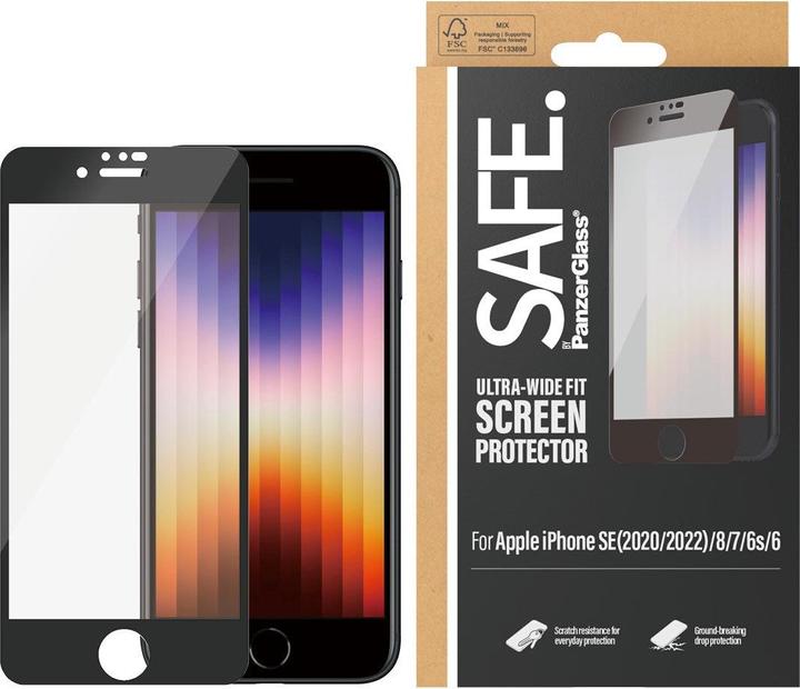 Produktbild Safe. Displayschutz Case Friendly iPhone 6/6s/7/8/SE (2020/2022) (1 Stück, Apple iPhone 6s, Apple iPhone 7, Apple iPhone SE (3rd Gen), Apple iPhone SE (2nd Gen), Apple iPhone 6, Apple iPhone 8)