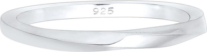 Produktbild Elli Ring Basic Bandring Gedreht Klassisch Trend 925 Silber (58, 925 Silber)
