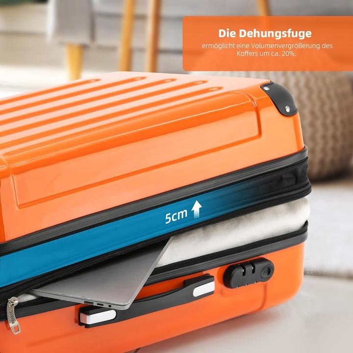 Produktbild Beibye 3-tlg. Hartschalenkoffer-Set (Handgepäck (bis 50l), M (50 - 90l), XL (ab 115l))