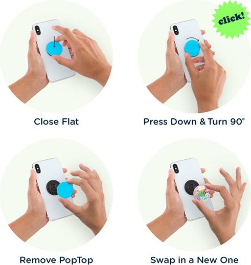 Actual product image PopSockets PopGrip Premium Bulbasaur Terrarium