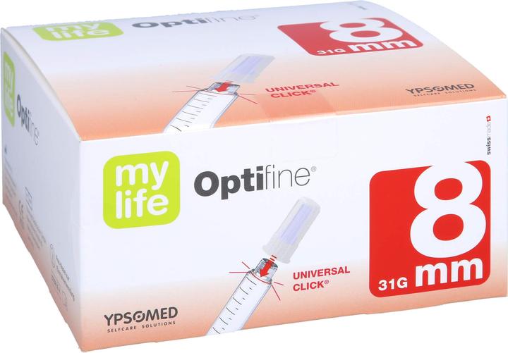 Actual product image + Prisoma Optifine 8 Pen Na 0.25x8mm, 100 pcs KAN