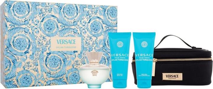 Versace Dylan Turquoise pour Femme Christmas 2024 Eau de Toilette / BShower Gel / Body Lotion / Case (Parfum set)