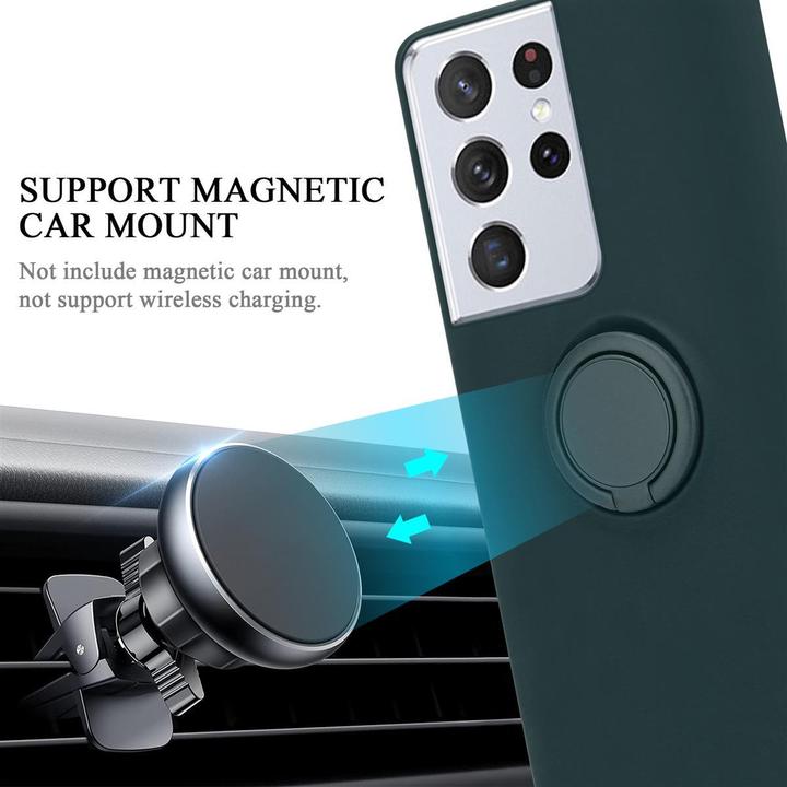 Actual product image Cadorabo TPU Liquid Ring Silicone Case Cover (Samsung Galaxy S21 Ultra)