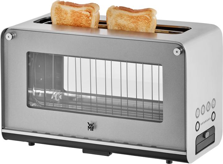 Produktbild WMF Lono Glas-Toaster mit Brötchenaufsatz