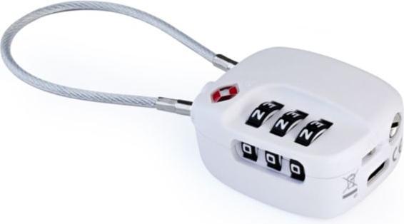 Actual product image Boompods LOCK TSA Bag Tracker White (Headphone bag)