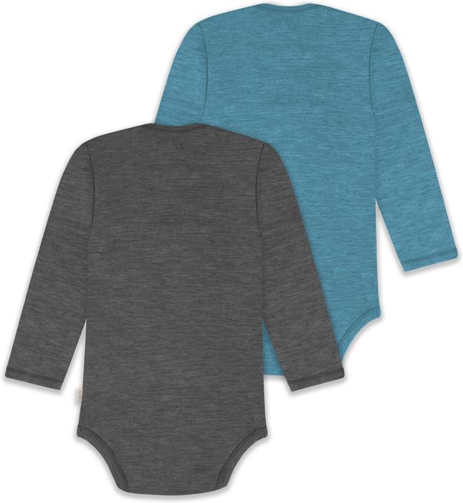 Produktbild Normani 2er Pack Baby Merino Body Langarm „Auckland" - 9381 (68)