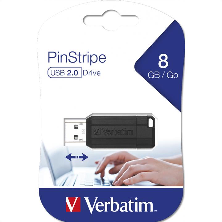 Actual product image Verbatim PinStripe (8 GB, USB 2.0, USB-A)