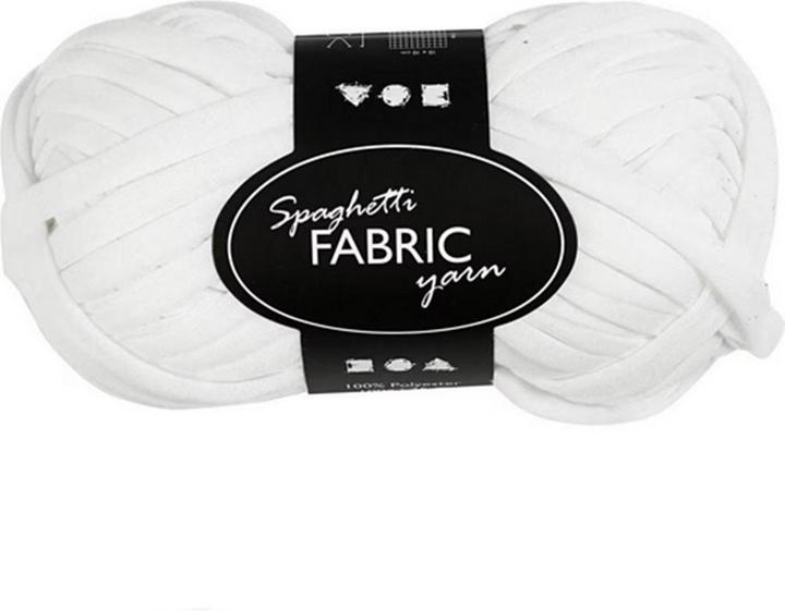 Produktbild Creativ Company Stoffgarn Spaghetti Weiss (35 m)