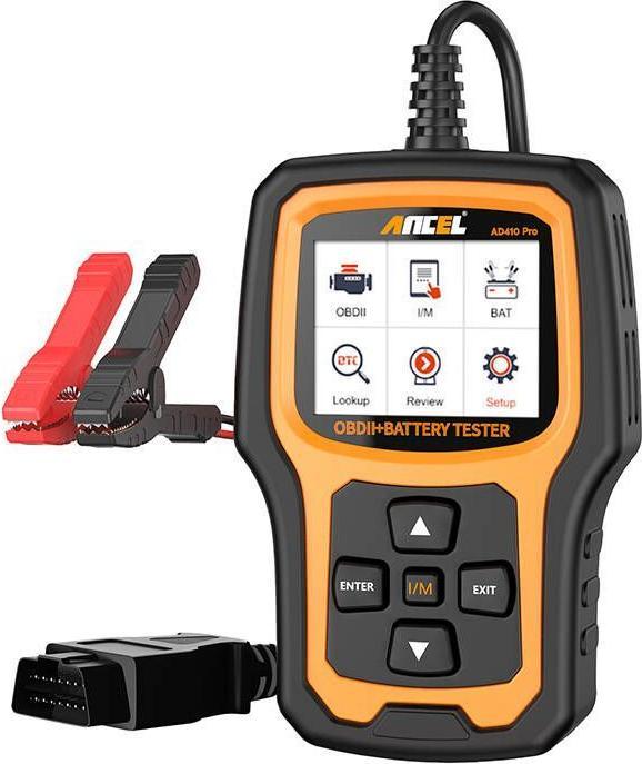 Productafbeelding Ancel 2in1 Diagnose Scanner OBD2 en Batterijtester AD410 PRO