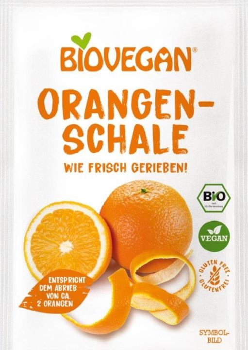 Actual product image Biovegan Orange zest grated organic (9 g)