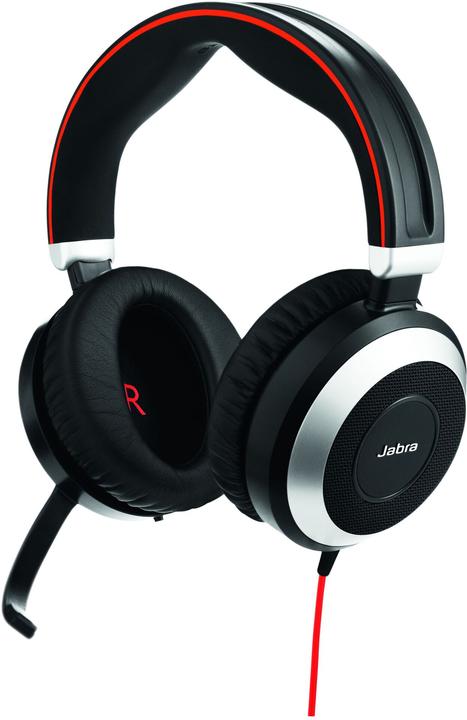 Jabra Evolve 80 UC Duo (Headset 3,5 mm Klinke) (Kabelgebunden)