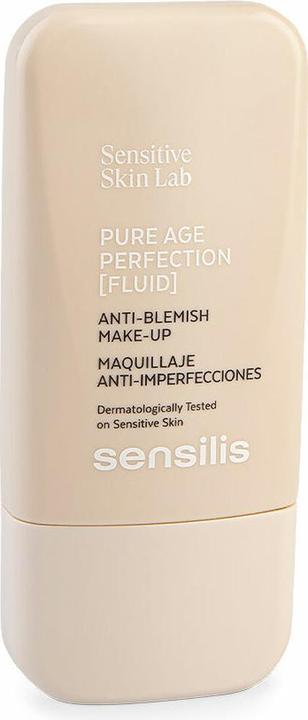Actual product image Sensilis Pure Age Perfection Makeup 8 Hours Long Lasting Against Skin Imperfections for Oily Skin an (Colour 01 Beige)