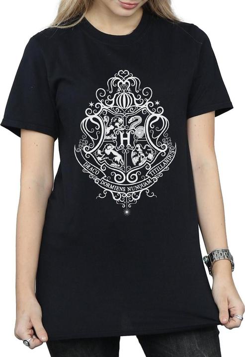 Immagine prodotto Hogwarts Draco Dormiens Crest Maglietta Ampia Donna (3XL)