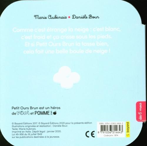 Immagine prodotto Bayard Jeunesse Petit Ours Brun joue dans la neige (Francese, Bour Danièle, Aubinais Marie, 2020)