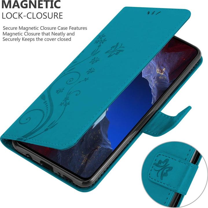 Produktbild Cadorabo Hülle für Xiaomi Poco F5 Pro mit Blumen Muster (Xiaomi Poco F5 Pro)