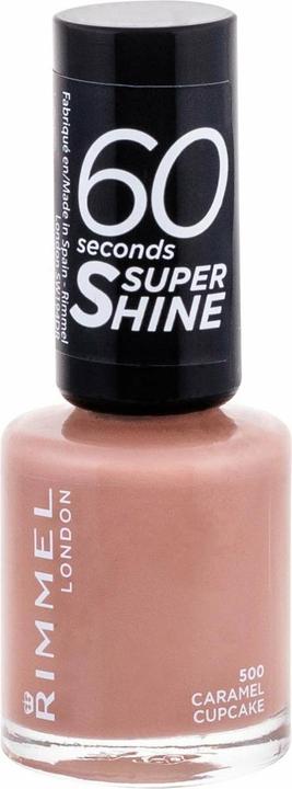 Rimmel London 60 Seconds Super Shine (500 Cupcake au caramel, Vernis couleur)