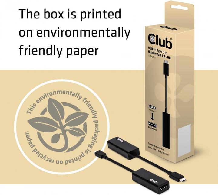 Produktbild Club 3D USB-C zu (DP, 10 cm)