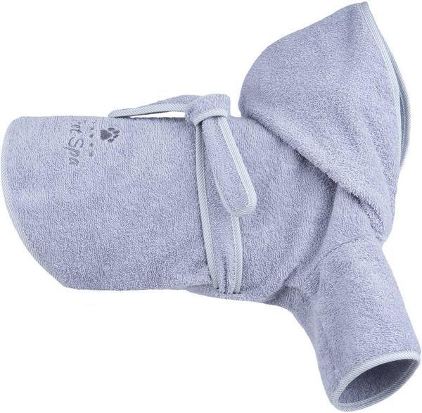Produktbild amiplay Hunde-Bademantel SPA, 50 cm, grau (Hundebademantel)
