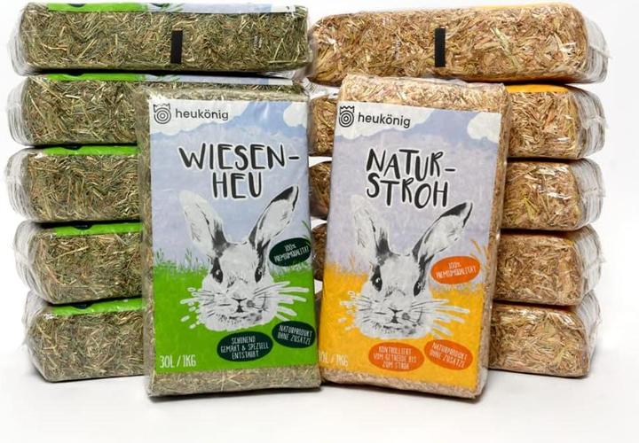 Actual product image heukönig.de Kombi-Paket Heu & Stroh (12 kg, Straw)