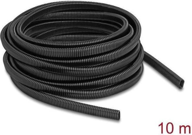 Produktbild Delock Kunststoff Kabelschutzschlauch in Ovalform flexibel 13,6 x 6,3 mm (Kabelschlauch, 1000 cm)