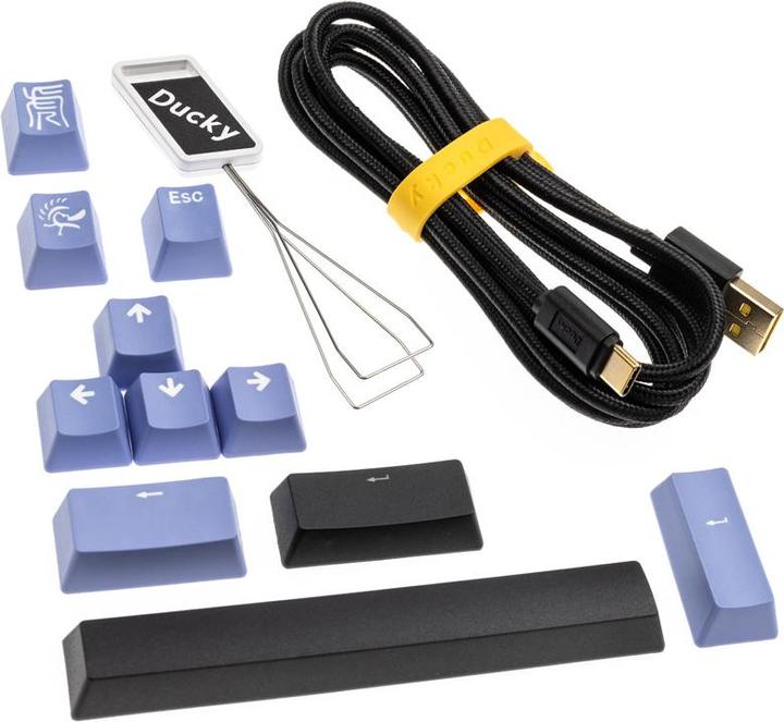 Image du produit Ducky Clavier de jeu Shine 7 PBT, MX-Red, RGB LED - blackout (US) (US, Filaire)